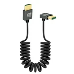Riieyoca 90 Degree 8K Short Hdtv Coiled Cable,down Angle 48GBPS 0.9 Meters,. Fixed Price $24.18.