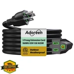 Adoreen 15 Ft Outdoor Extension Cord, 3 Prong, Heavy Duty. Fixed Price $27.99.