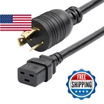 Startech 6FT Heavy Duty Power Cord Twist-lock Nema L6-20P Iec 60320 C19 20A 250V. Fixed Price $45.48.