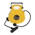 Bayco Lighting SL8904 50 Ft. Retractable Polymer Cord Reel W/ Outlets. Fixed Price $183.82.