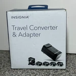 Insignia Travel Converter & - Black Complete With 5 Adapters. Fixed Price $8.00.