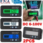2X Battery Capacity Monitor DC6-100V Meter 12/24/48V Percentage Voltage. Fixed Price $13.58.
