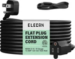 Elecan 45 Angle Flat Plug Power Extension Cord 20 Ft, Seamless One-piece Mol.... Fixed Price $27.27.