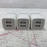 Ailkin 3PCS Charger Cube 2.1A Dual Usb Wall Plug Ac Adapter Base .... Fixed Price $17.98.