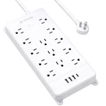 Trond Power Strip Surge Protector - White Extension Cord With Usb Ports, 13 W.... Fixed Price $38.90.