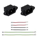 Antrader 2PCS Iec 320 C14 Male Pins Screw Mount Inlet Ac Power Plug Adapter.... Fixed Price $12.31.