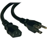 Tripp Lite P007-003 3FT Computer Power Cord Cable 5-15P To C13 Heavy Duty 15A. Fixed Price $13.89.