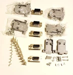 Sets DB9 9PIN Female Dsub Crimp Connector Kit Plastic Hoods 50 Pins. Fixed Price $26.55.