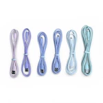 Multicolor Flat Usb-a To Lightning Cable Set For Apple Devices. Fixed Price $12.00.