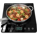 Single Burner Portable Induction Cooktop, 1800W, 12 Temp Settings, 3 Hour Timer. Fixed Price $49.99.