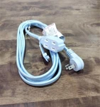 Ihome 8 Ft Braided Ac Power Cord Light Blue 3 Outlets 2 Prong Extension. Fixed Price $8.09.