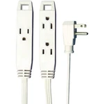Axis 3-OUTLET Indoor Extension Cord With Flat-profile Plug 8-FOOT, White. Fixed Price $14.49.