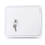 Electric Power Cord Cable Hatch Rv Trailer White Compartment Lock W/ 2 Keys. Fixed Price $20.00.