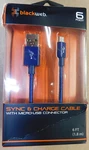 Blackweb Sync& Charge Cable W/mico-usb CONNECTOR-6 Ft. Fixed Price $6.95.