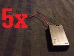 5X New Aaa Battery 4.5V Holder Box Case With Switch 6'' Lead Black B7. Fixed Price $17.45.