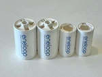 Sanyo Eneloop Aa To & D-size Adapters/spacer, Pack Of 4, 2 C,. Fixed Price $13.76.