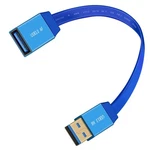 Usb 3.0 Extension Cable Flat 5GBPS To Female 12V 3A Blue 2M/6.5FT Cord. Fixed Price $24.06.