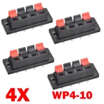 4PC Way Spring Speaker Push Release Connector Cable Terminals Strip Block New. Fixed Price $11.15.
