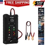 Car Battery Tester 12V/24V, Digital Voltmeter With Lcd Display & Led Indicato.... Fixed Price $24.29.