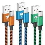 Aioneus Usb To Cable 3-PACK 3FT, Durable Fast Charging Braided. Fixed Price $12.61.