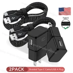 2X Super Charger For Samsung Android Usb Plug Type 10FT Braided Cord. Fixed Price $15.95.