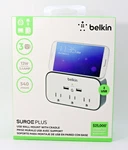 Belkin Surgeplus Usb Wall Mount Protector W/ Cradle 3 Outlet 2 New. Fixed Price $34.65.