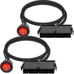 Dkardu Pack 24 Pin Atx Red Led Power On/off Switch Jumper Bridge Adapter Ca.... Fixed Price $12.96.