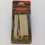 Radioshack Modular Telephone Plug Adapter 4-PIN RJ11 RJ14 Five Outlet Corded New. Fixed Price $9.34.