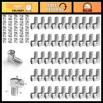 50 Pcs Right Angle Coaxial Adapter Type Female To For RG59/RG6 Cable, Tv,. Fixed Price $34.19.