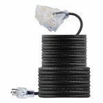 Terrabloom Outdoor Extension Cord - 100 Ft Rubber 16/3 Sjeow Triple Outlet Groun. Fixed Price $58.99.