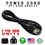 Lot Of 1-100 Ac Power Cord Cable 3 Prong Plug 5FT Standard Pc Computer Monitor. Fixed Price $89.99.