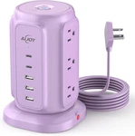 Usb Power Strip Tower, 9 Ac Outlets And 5 Ports 1200J Surge. Fixed Price $34.57.