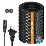 10 Pack Playstation Xbox Power Cable Replacement 6FT 2 Prong Cord For PS5 PS4. Fixed Price $68.49.