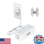 Tessan 5FT Ultra-thin Flat Surge Protector 4 Ac Outlets 3 Usb 900J. Fixed Price $24.05.