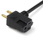 Startech.com (1M) Piggyback Power Extension Cord Nema 5-15P Ft, Black. Fixed Price $11.99.