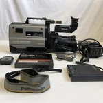 1990 Panasonic AG-450 S-vhs Camcorder Reporter Kit W/case, & Accessories. Fixed Price $200.00.