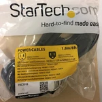 Startech PAC1016 6FT Power Cord Extension- Nema 5-15R To 5-15P. Fixed Price $9.89.