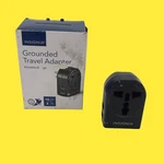 Set Of 2 Insignia Grounded Travel Adapter With Usb Ports - Black #3357 Z65/103. Fixed Price $16.99.