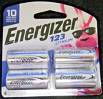 Brand New Sealed Energizer Pack 123 Lithium Batteries Volt 12-2034 Freeship. Fixed Price $13.99.