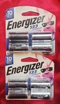 Energizer EL123BP4 3V CR123A Battery - Packs Of 4. Free Shipping!. Fixed Price $18.99.