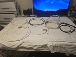 Lot Of Miscellaneous Cable, Audio Video Cables & Splitters 2.5 Lbs! Free Ship!. Fixed Price $24.99.