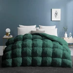 Pinch Pleat Goose Down Comforter King 108OZ 100% Cotton Green 106 X90 Unikome. Fixed Price $179.99.