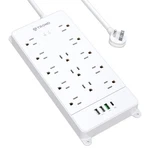 Trond Surge Protector Power Strip With Usb C, Flat Plug Extension Cord 5 Ft, .... Fixed Price $52.57.