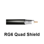27FT Upg # SRG6FAQBC-0B1, Quad Shield Black Coax Cable Cmr (R15). Fixed Price $14.95.