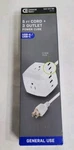 Commercial Electric 5 Ft Power Extension Cord Cube 3 Outlets 2 Usb-a 1 Usb-c. Fixed Price $16.16.
