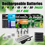 Rechargeable Batteries / Aaa Ni-mh Energizer Duracell Battery Charger Lot Mah. Fixed Price $17.85.