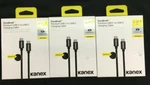 Kanex Durabraid Lot Of 3 Premium Usb-c Charging Cable 6.6' Black Nib. Fixed Price $58.00.