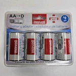 4-PACK Size Maxell Battery Adapters For Aa Batteries New In Package. Fixed Price $5.80.