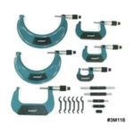 Central Tools 3M116 Piece Import Outside Micrometer Set. Fixed Price $414.14.