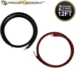 2AWG12 Power Bright High Amperage Copper Set Of Battery Cables - Open Box. Fixed Price $26.98.